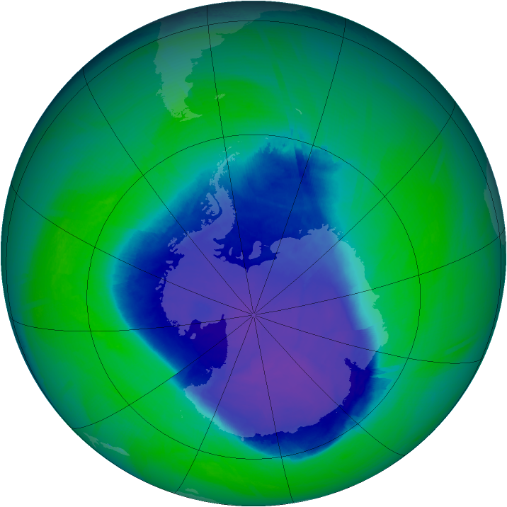 Ozone Map 2008-11-09
